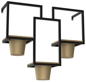 Fali virágcserép 46x53 cm arany