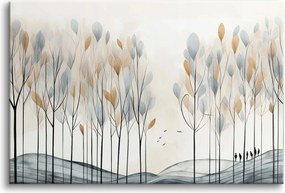 Elegáns Vászonkép Faliképek a nappaliba Pasztell erdő 80x120