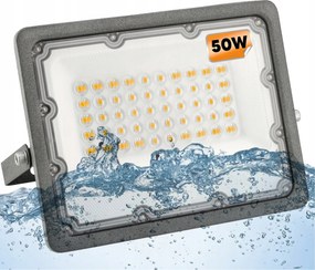 Reflektor Halogén Led fényvető Szürke Modern 50W Semleges szín