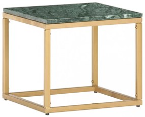 zöld márvány textúrájú valódi kő dohányzóasztal 40 x 40 x 35 cm