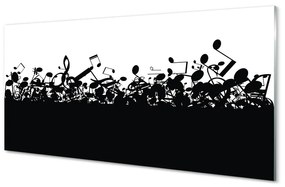 Akrilkép Fekete-fehér jegyzetek 100x50 cm