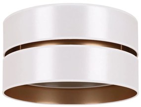 Duolla - Mennyezeti lámpa DUO 1xE27/15W/230V átm. 40 cm fehér/arany