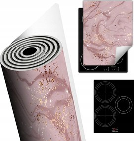 Tűzhelyvédő Szőnyeg Asztali Dekoráció 40x52 Rózsaszín márvány