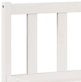 fehér tömör fenyő extra hosszú ágykeret matrac nélkül 180x220cm