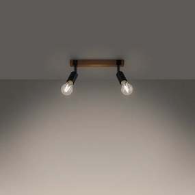 Sollux SL.1296 - Spotlámpa ZUCA 2xE27/15W/230V fekete