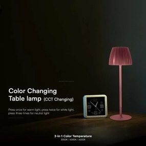 LED Dimmelhető újratölthető asztali lámpa LED/2,7W/5V 3000-6000K 1800 mAh barna