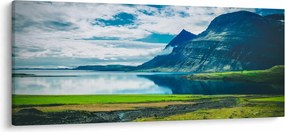 Egy tó hegyekkel képe (120x50 cm)