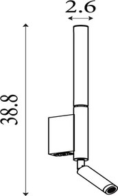 Searchlight 28127BK - LED spotlámpa ARCHITECT LED/7W/230V fekete