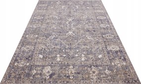 Hagyományos szőnyeg nappaliba 80x120cm,klasszikus kék-krém