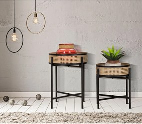 Kerek tárolóasztal szett 2 db-os ø 40 cm Fuji – Mauro Ferretti