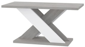 Dohányzóasztal Xalin (világosszürke + fehér). 1055278