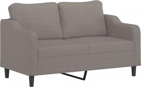 vidaXL kétszemélyes tópszínű szövet kanapé 140 cm
