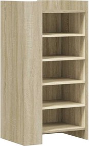 vidaXL sonoma tölgy színű szerelt fa cipőszekrény 52 x 37,5 x 100 cm