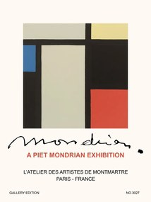 Reprodukció Illustration Special Edition Piet Mondrain Exhibition (No. 3027) - Piet Mondrian