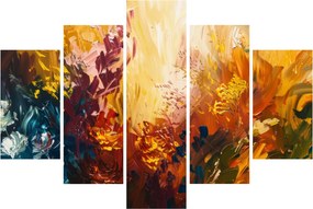 Kép - Absztrakt festmény a virágokról (150x105 cm)