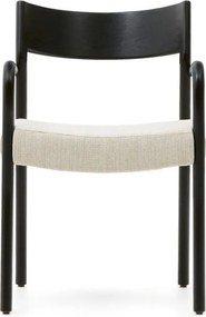 Fekete-bézs étkezőszék Falconera – Kave Home