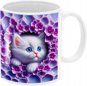 Macska Bögre Cicás Gyönyörű Színes Bögre Ajándék Születésnapra