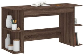 vidaXL barna tölgyszínű szerelt fa íróasztal 140 x 50 x 75 cm