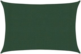 vidaXL sötétzöld HDPE napvitorla 160 g/m² 3 x 4 m