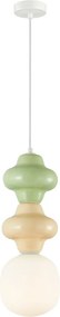 Italux modern függeszték latera fehér matt fehér opál zöld sárga itxpnd-94331b-1smlti