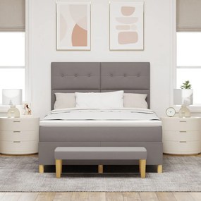 Boxspring Ágy Mattal és Pad Taub 140x190 cm Szövet