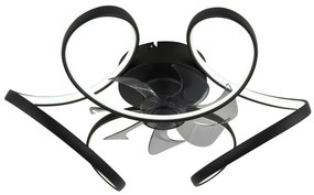 Globo Loris 03638 távirányítós mennyezeti ventilátoros lámpa, 30W LED, 3000K-6000K, 220-2200 lm