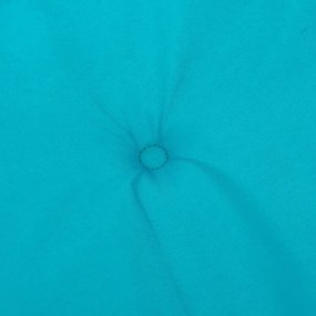 6 db türkizkék szövet magas háttámlájú székpárna