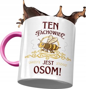 Rózsaszín Bögre Szakembernek Ez a Szakember Egy Darázs Nyomtatott Fotóval