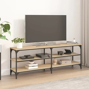 sonoma tölgy színű szerelt fa fali TV-szekrény 140x30x50 cm