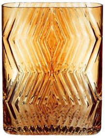Deco narancssárga üveg váza, magasság 18 cm - Hübsch