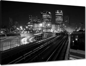 Vászonkép 120x80 Fekete-fehér felhőkarcolók