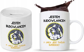 Építőkészlet Szakember Bögre Persely nyomott mintával, fényképpel