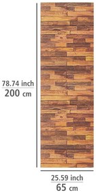 Barna műanyag fürdőszobai kilépő 65x200 cm Lambris – Wenko
