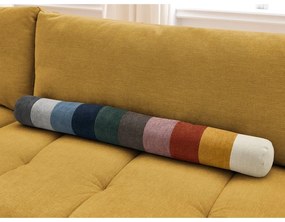 Mustársárga kinyitható-tárolóhelyes sarokkanapé (bal oldali-L alakú) Fuji – Bobochic Paris