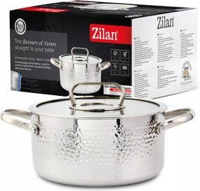 Fazék Rozsdamentes Acél 18/10 (SS304) Tripla Indukciós Prémium Gáz 20CM 2,5L