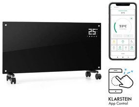 Klarstein Bornholm Smart, konvektor, 2000 W, WiFi, LCD kijelző, időzítő, IP24, fekete