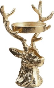 OH MY DEER gyertyatartó, arany 21cm