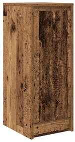 antik fa színű szerelt fa tálalószekrény 29,5x34x76 cm