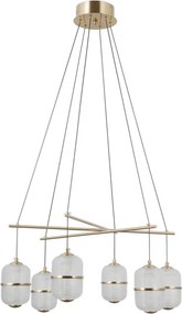 Italux modern függeszték alani átlátszó arany itxpnd-34375-6-hbr