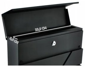 Postaláda 36,7x37 cm antracit