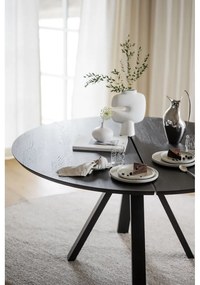 Kerek étkezőasztal tölgyfa asztallappal 150x150 cm Carradale - Rowico