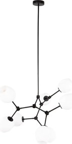 Italux modern mennyezeti lámpa ferral fekete itxpnd-75075-8-bk-wg