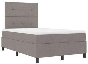 Box Spring Ágy Matresszel Taupe Kis Dupla Szövet