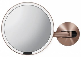 Kozmetikai tükör Simplehuman Wall rozsdamentes acél Rose Gold SHST3021