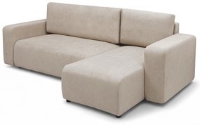Avia Mini kinyitható sarokkanapé, univerzális állás - bézs Gerra 105 boucle