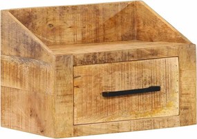 vidaXL Éjjeliszekrény fiókkal Barna 40 x 30 x 30 cm Tömör Mangófát