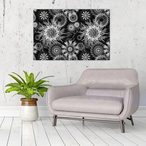 Kép - Fekete és fehér gyűszűvirág (90x60 cm)