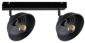 Spotlámpa FAUN 2xE27/60W/230V fekete