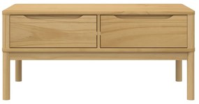 FLORO viaszbarna tömör fenyőfa dohányzóasztal 99 x 55,5 x 45 cm