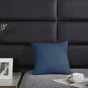 Szatén párnahuzat 40x40 sötétkék, egyszínű